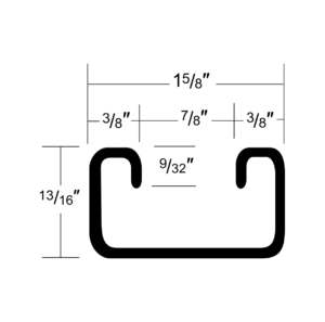13/16 × 1 5/8 Channel
