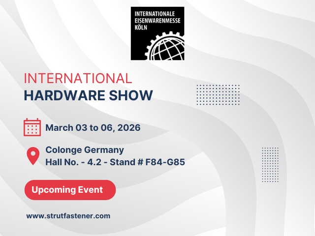 Upcoming event strut fastener